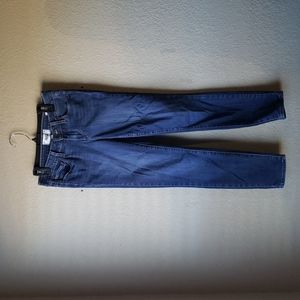 EUC Paige "Verdugo Ankle" Dark Wash Mid Rise Skinny Jeans size 26